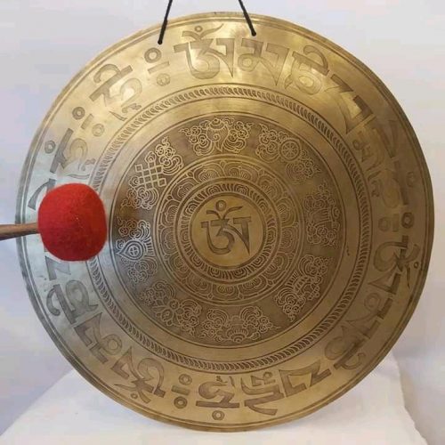 Meditación de curación de sonido gong de 16 pulgadas yoga – gongs mantra hechos a mano nepaleses